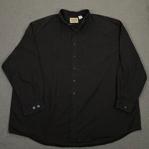 Frontier Classics Shirt Men 3XL Black Old West Gambler Costume Victorian Pioneer